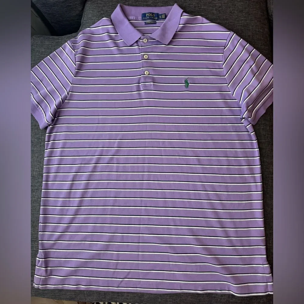 Polo Ralph Lauren Custom Slim Fit Striped Soft Cotton Size XL